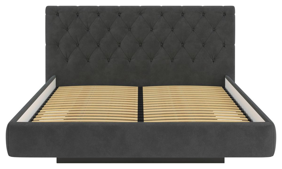 Polsterbett Pedro D Schwarz ca. 140x200cm - Schwarz, MODERN, Holz/Holzwerkstoff (140/200cm) - Mömax