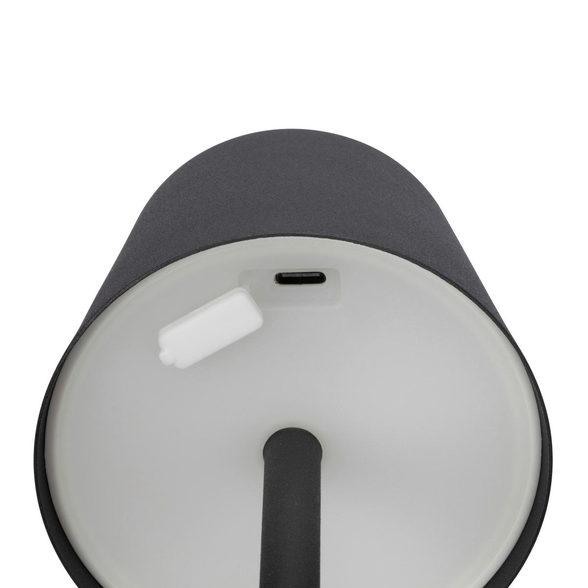 LAMPA STOŁOWA Z AKUMULATOREM JUBIDUBILÄUM - czarny, Basics, tworzywo sztuczne/metal (8,6/20,3cm) - Novel