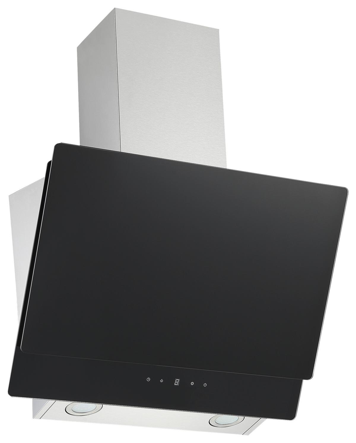 Kuhinjska Napa Selena, 60cm - črna, Trend, kovina/steklo (60/74,3-112,3/31,3cm) - Respekta