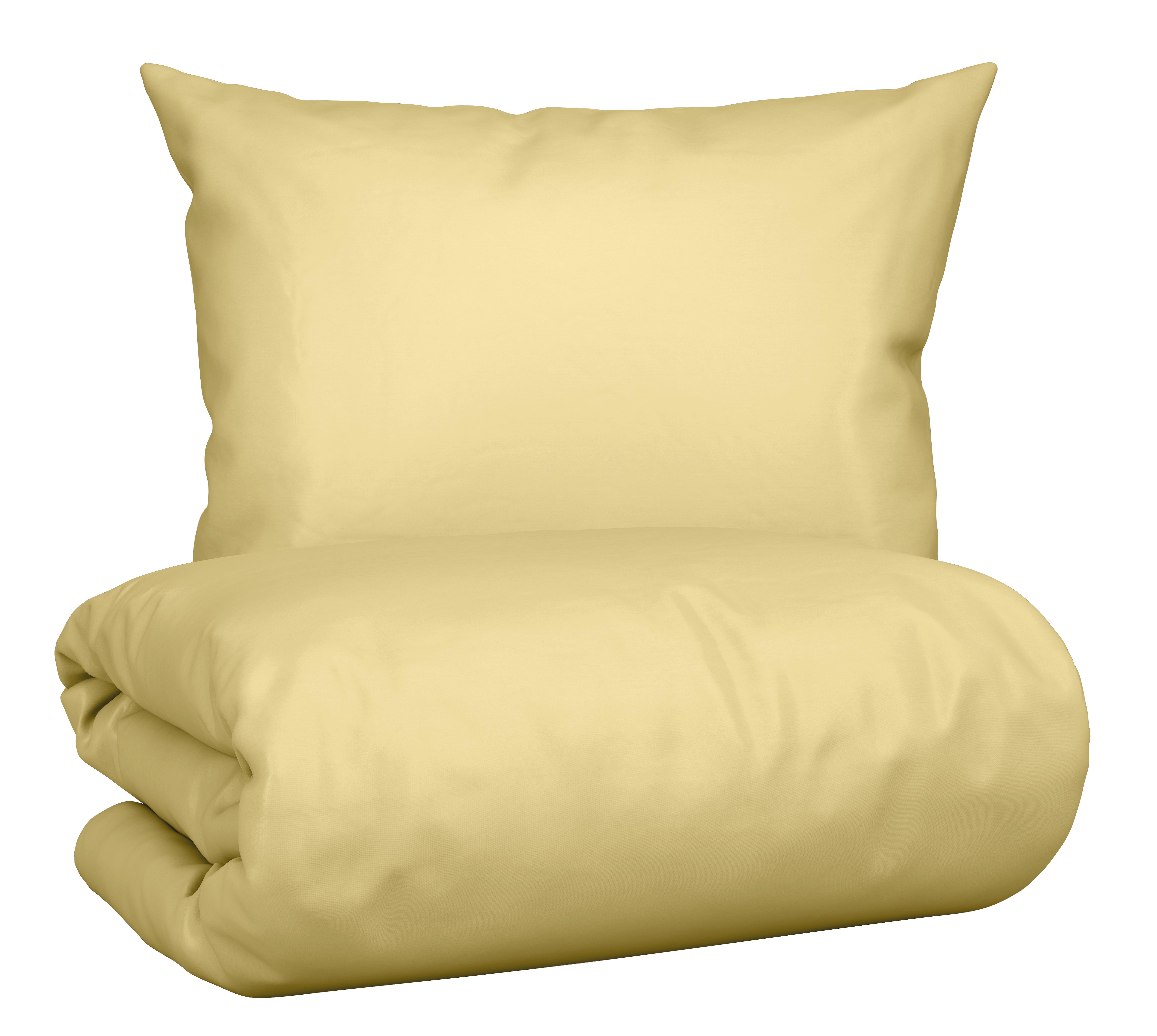Bettwäsche Bio Eva Uni ca. 160x210cm - Gelb, Modern, Textil (160/210cm) - ecoTree