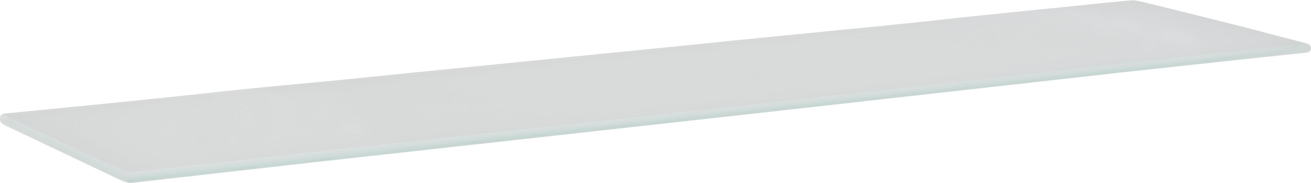 Glasablage in Weiß ca. 78x0,6x18cm - Weiß, Glas (78/0,6/18cm) - Modern Living