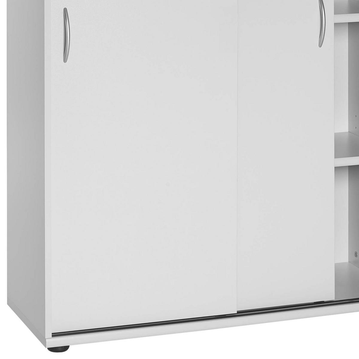 Aktenschrank Serie 4000 Hellgrau - Hellgrau, Basics, Holzwerkstoff (100/152,8/39,5cm) - MID.YOU