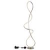 LED-STEHLEUCHTE 67341SN SWIRL - Klar/Schwarz, Design, Kunststoff/Metall (26/20/132,5cm) - Globo