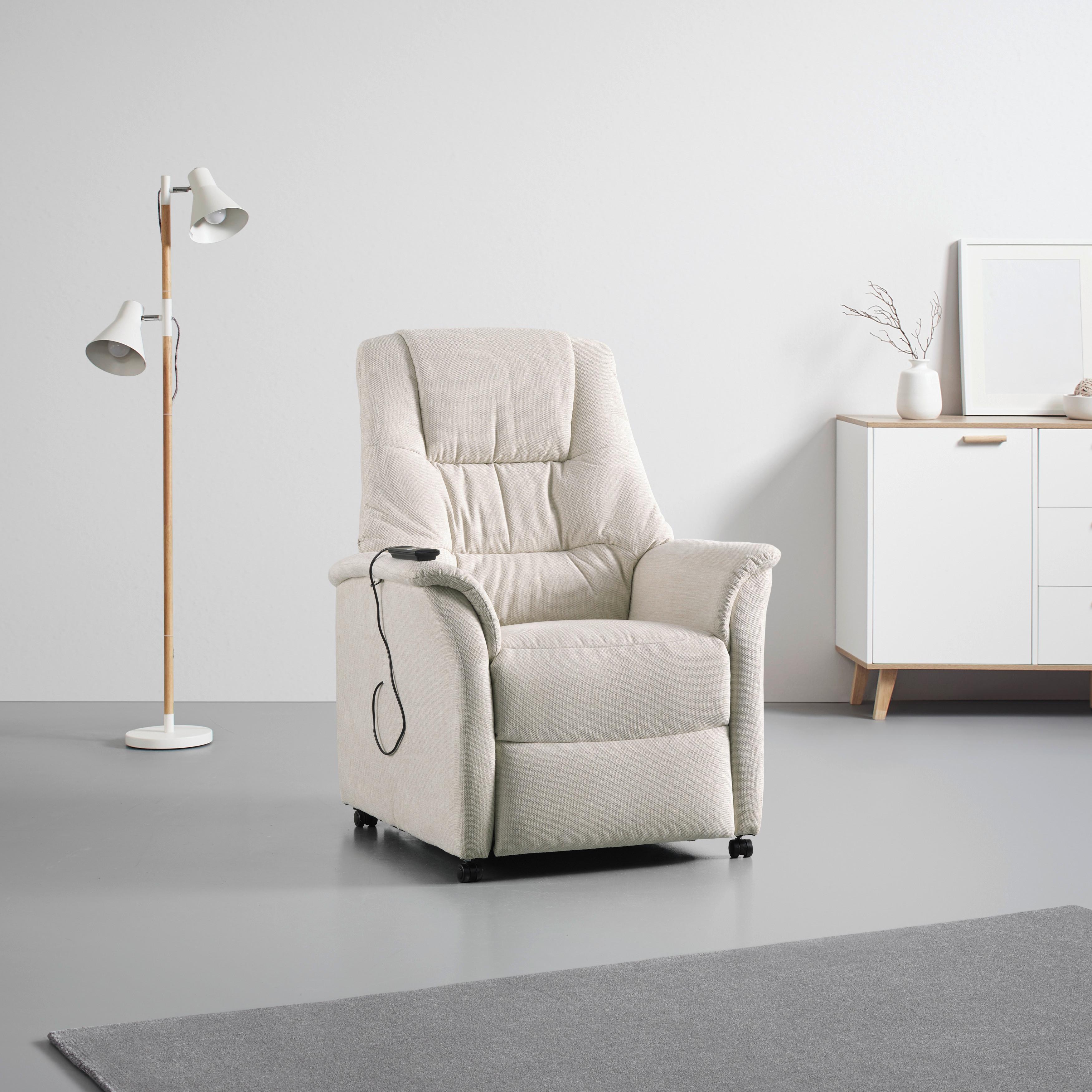 Relaxsessel Garda Creme - Creme, MODERN, Textil (85/110/85cm)