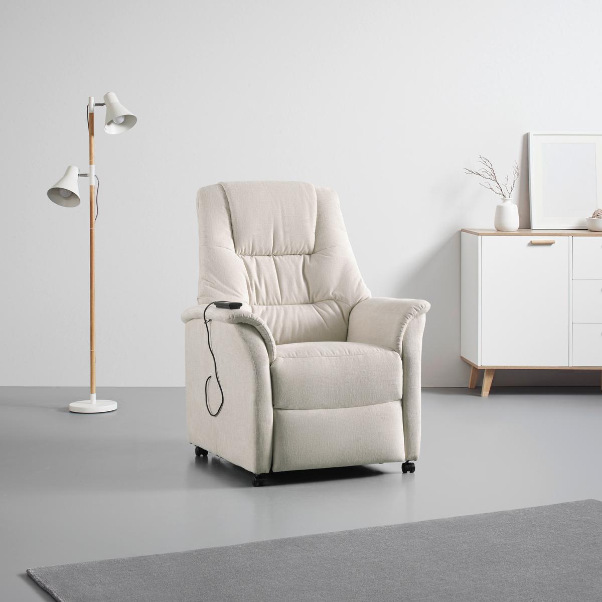 Relaxsessel Garda Creme - Creme, MODERN, Textil (85/110/85cm)
