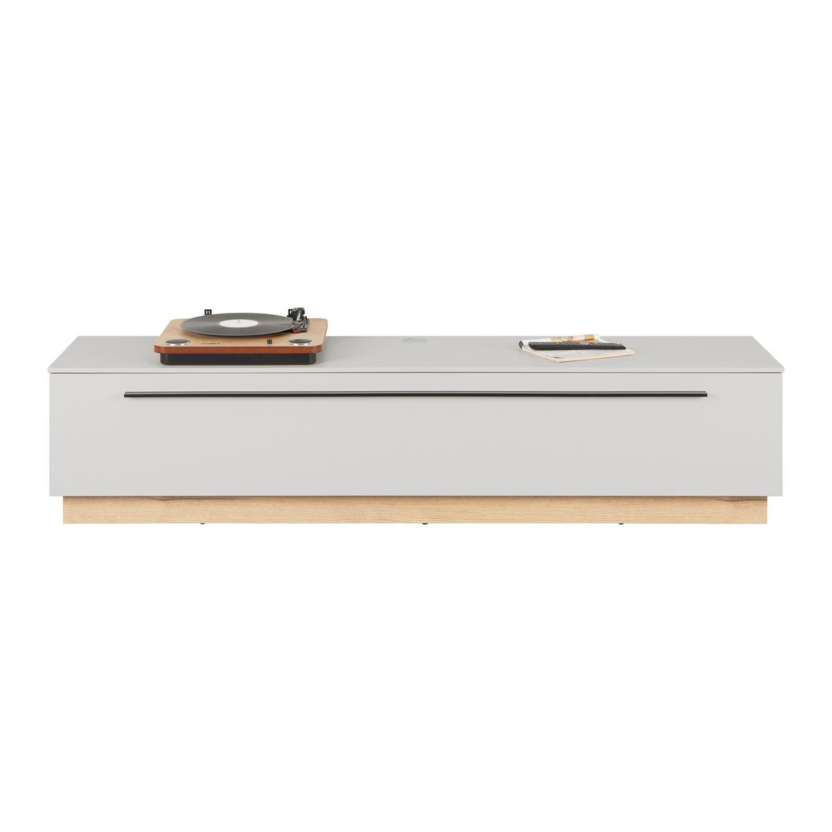 Comodă TV MATEO - cașmir/culoare lemn stejar, Modern, material pe bază de lemn (180/41/40cm) - Modern Living