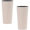 Übertopf-Set Creme, 2-teilig - Creme, Basics, Kunststoff (30/57cm) - Siena Garden