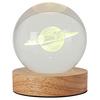 LED-DEKORATIONSLAMPA MONI - transparent/naturfärgad, Romantik / Lanthus, trämaterial/plast (8/9,5cm) - Mömax