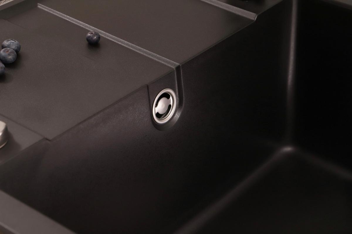 Pomivalno Korito Nashville, 65x50cm - črna, Basics, kamen (65/20/50cm) - Respekta