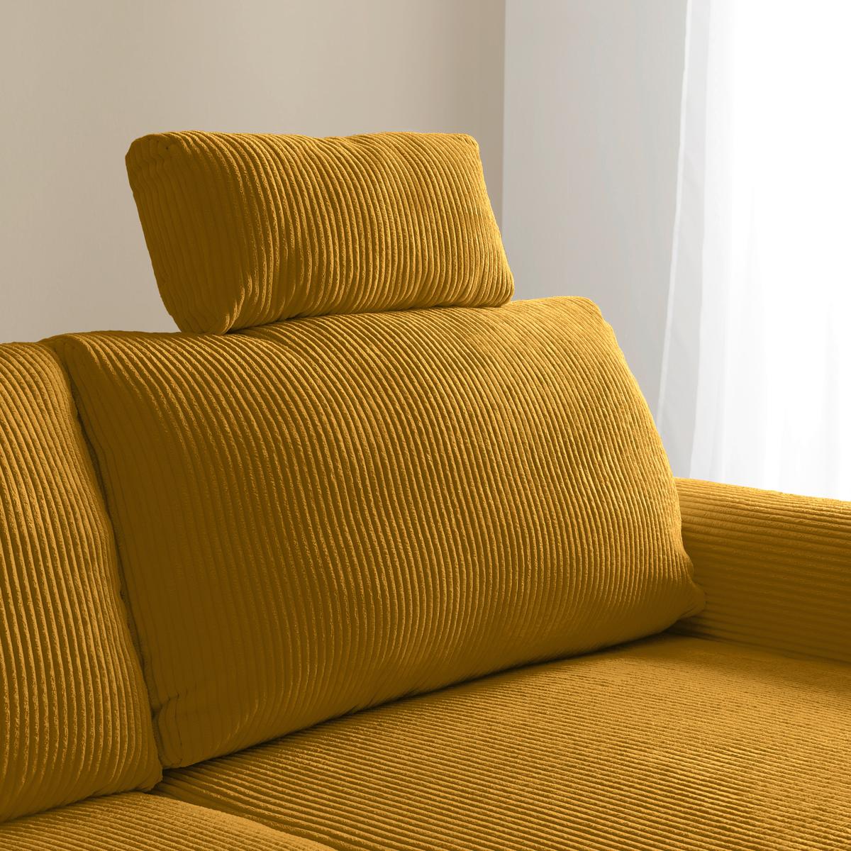 Kopfstütze Lille Currygelb - Currygelb, MODERN, Textil (58/23/10cm) - Mömax