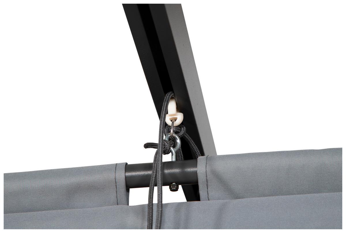 PERGOLA LAZIO - Grau, KONVENTIONELL, Textil (395/245/295cm) - Gardenson