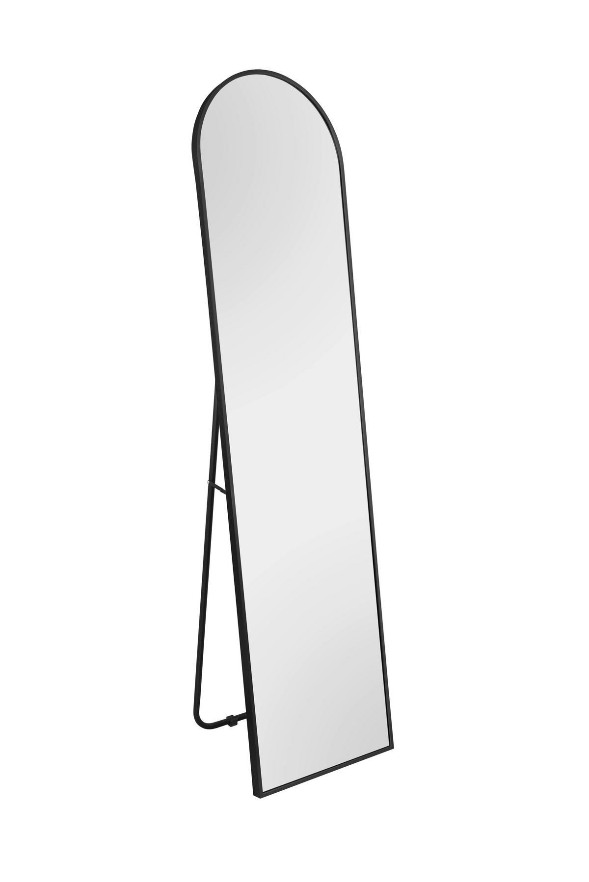 Standspiegel Britt in Schwarz - Schwarz, MODERN, Glas/Metall (40/160cm) - Mömax