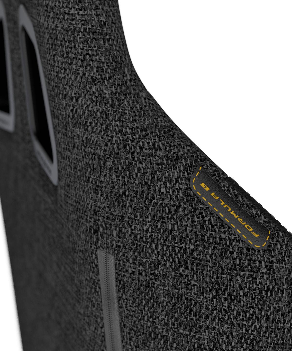 Gamingstuhl Formula Schwarz - Schwarz, KONVENTIONELL, Kunststoff/Textil (70/129/70cm) - Dxracer