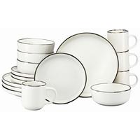 Kombiservice 24791 Nordic Festive Creme - Goldfarben/Creme, Basics, Keramik - Creatable