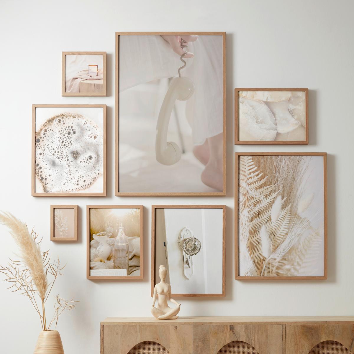 Bilderrahmen Gitta ca. 13x18cm - Eichefarben, Glas/Holz (13/18cm) - Modern Living
