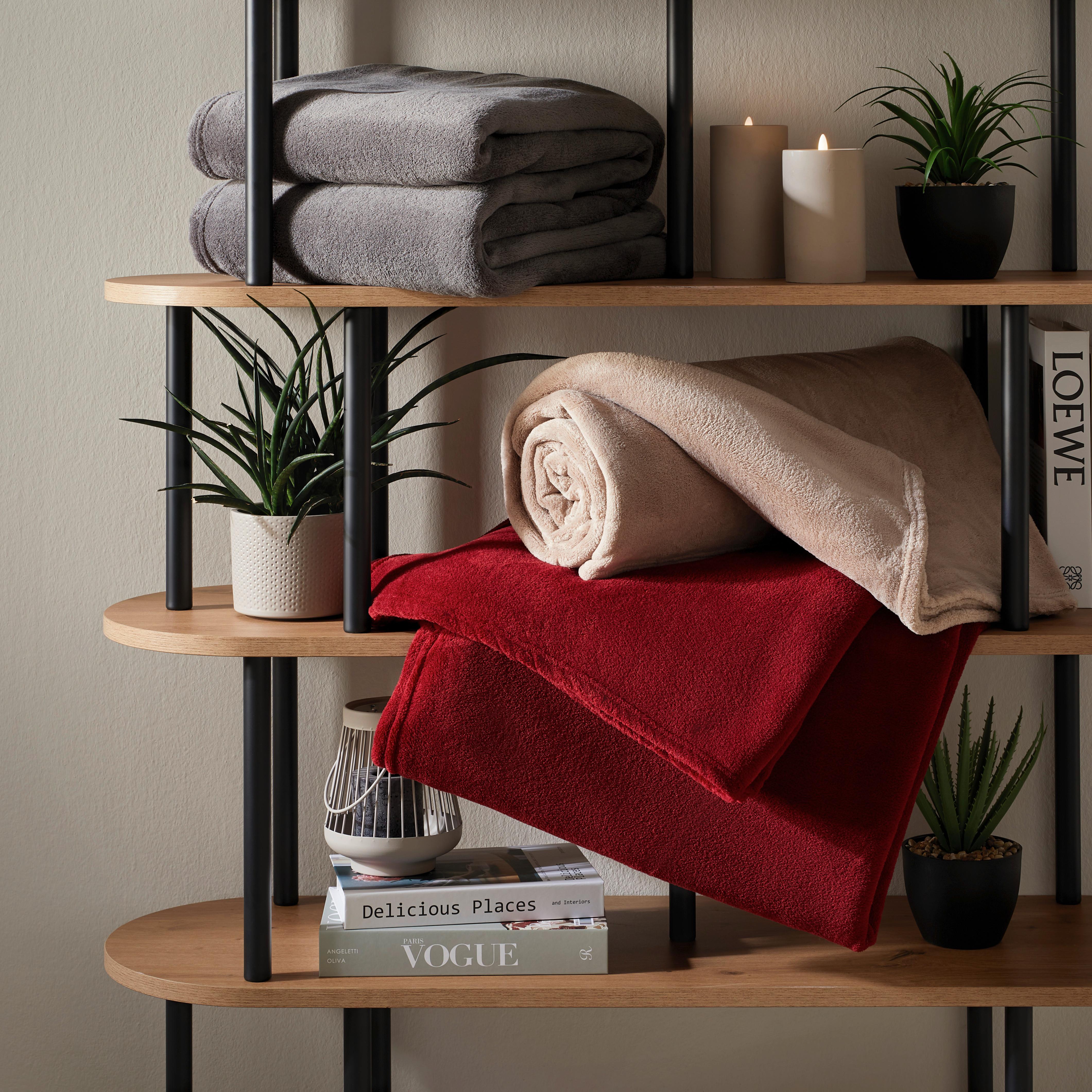 KUSCHELDECKE LUKAS XL - Hellbraun, Konventionell, Textil (180/200cm) - Mömax