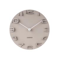 ZEGAR ŚCIENNY KA5311GY - szary, Basics, tworzywo sztuczne (42/42/5cm) - Karlsson