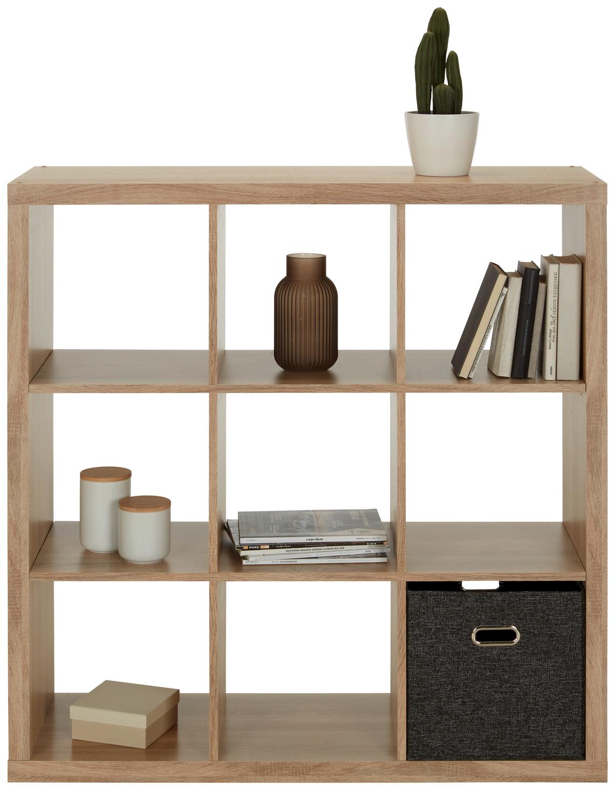 Raumteiler in Eichefarben - Sonoma Eiche, Modern, Holzwerkstoff (112/112/38cm) - Mömax