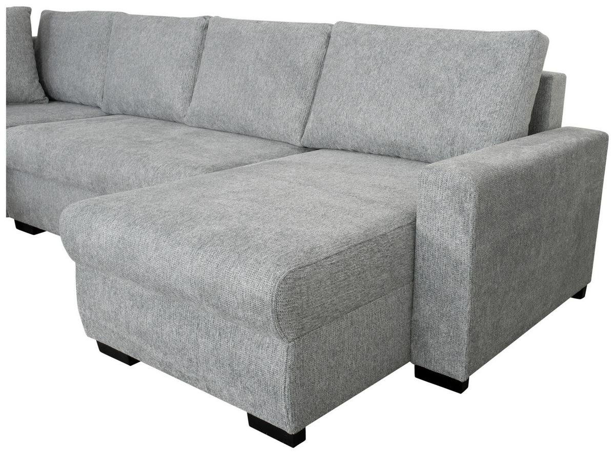 Kutna Garnitura Town - siva/crna, Moderno, tekstil/plastika (312/90/169cm) - Modern Living