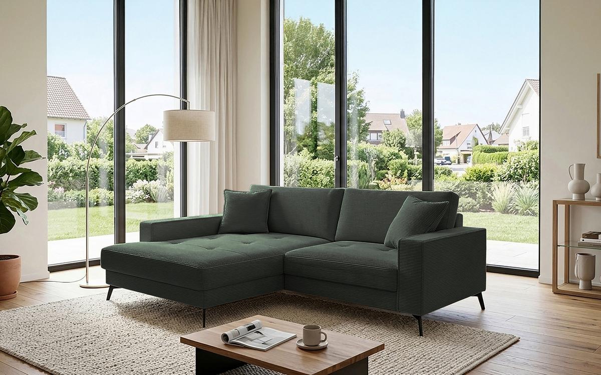 Coltar TED - verde închis, Trend, textil (174/228cm) - Modern Living