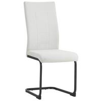 KRZESŁO NA PŁOZIE REUS - beżowy/czarny, Design, metal/tkanina (44/100/59cm) - Carryhome