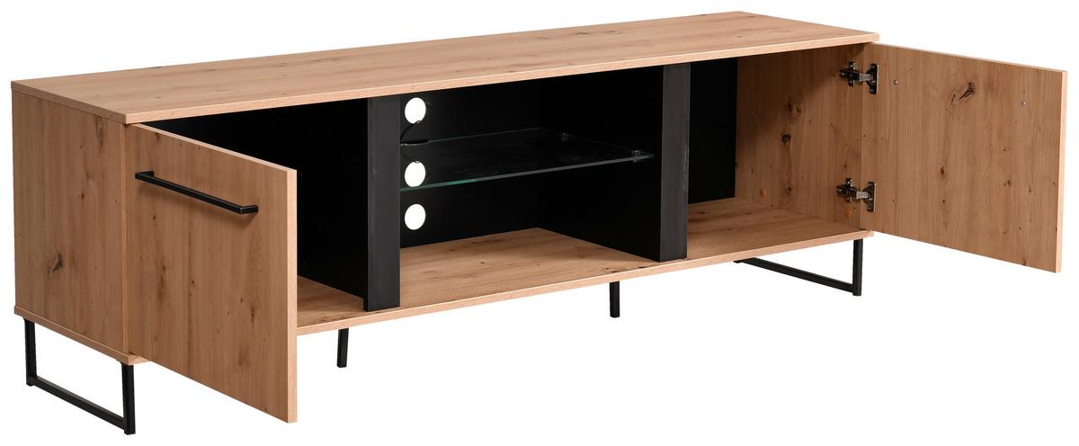 Tv-elem Sardinia - Artisan tölgy, Modern, faalapú anyag (170,5/54/42cm)