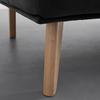 BÄDDSOFFA ALVA - svart/naturfärgad, Modern, trä/textil (185/80/88cm) - Bessagi Home