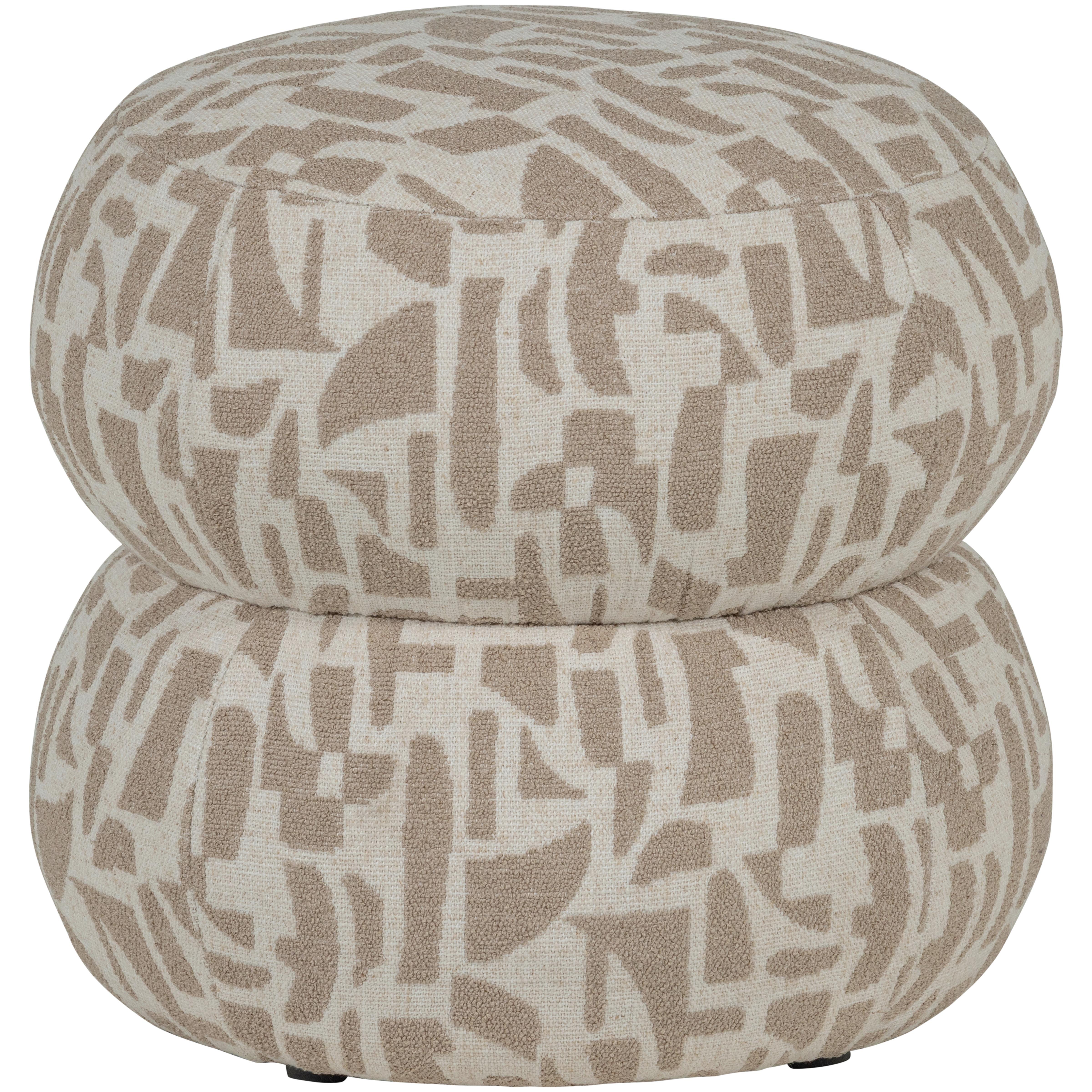 Pouf Anic Sandfarben - Sandfarben, Design, Textil (43/40/43cm) - Livetastic