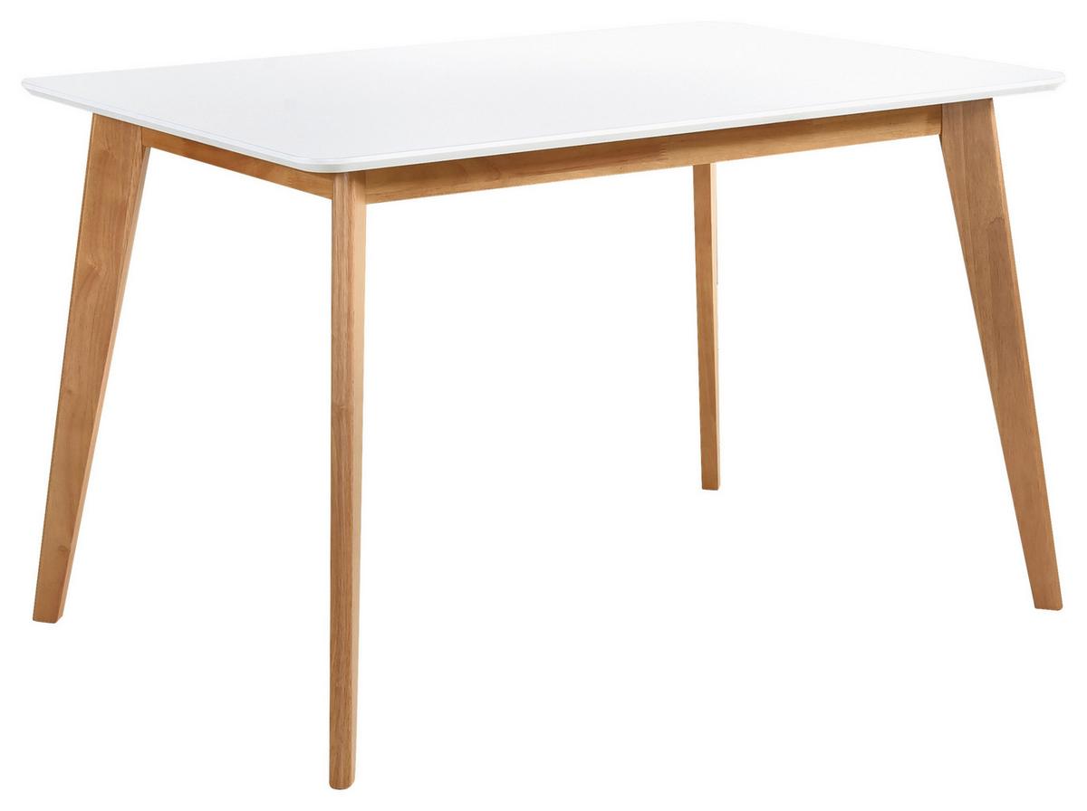 STÓŁ DO JADALNI ASTRID - kolor dębowy/biały, Design, drewno (120/80/76cm) - Livetastic