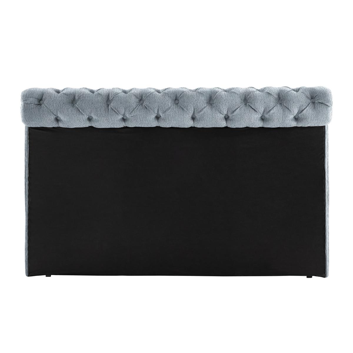 Boxspringbett Queen in Greige ca. 180x200cm - Chromfarben/Greige, Konventionell, Textil (180/200cm) - Premium Living