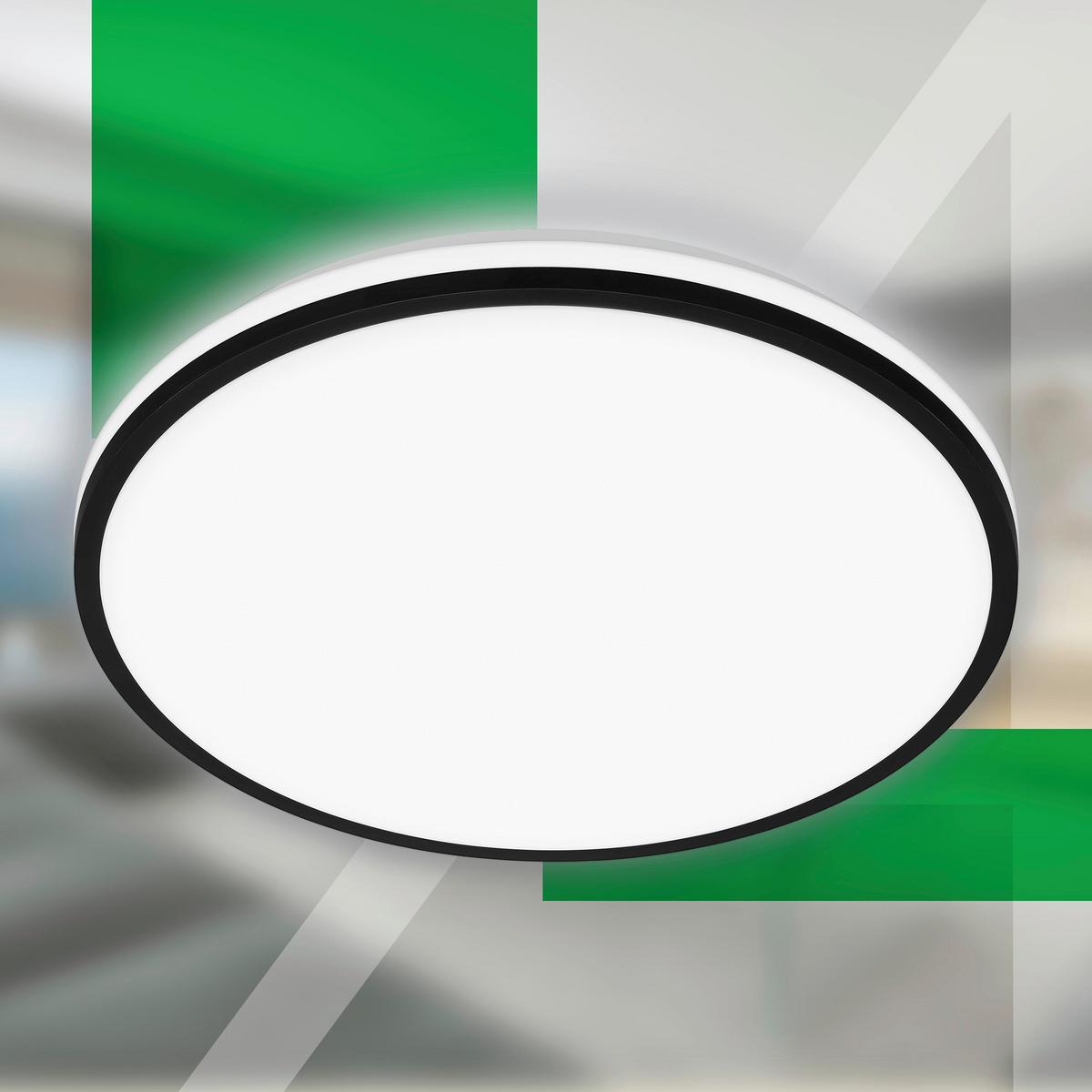 LAMPA SUFITOWA LED 3836015 PULAP A - czarny, Basics, tworzywo sztuczne (33/6cm)