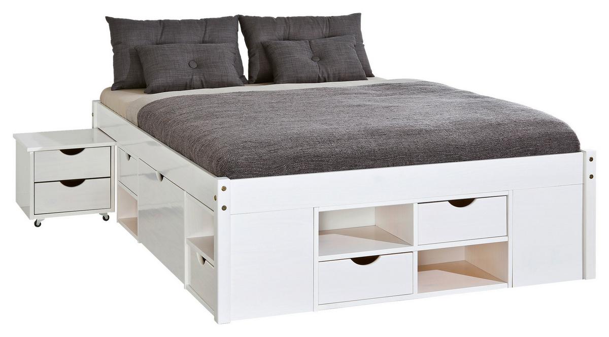 Bettanlage in Weiss - Weiss, Konventionell (180/200cm) - MID.YOU