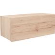 Falipolc Halma - tölgy színű, modern, faanyagok (26,5/75/28cm)