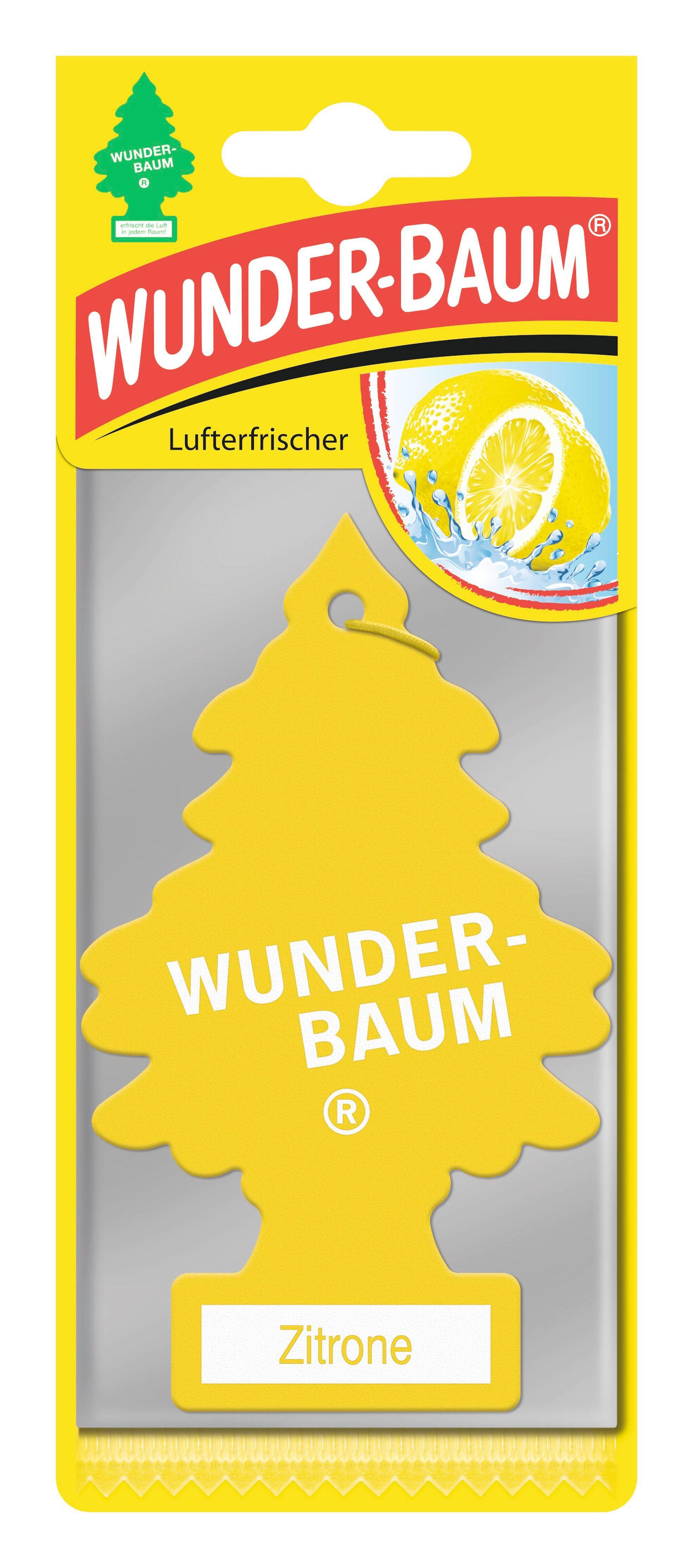 Autóillatosító Wunderbaum Citrom - sárga, papír