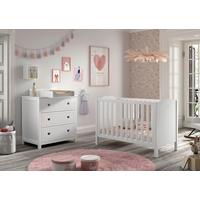 Babyzimmer AMORI in Kiefer MDF, teilmassiv, Weiß - Weiß, MODERN, Holz/Holzwerkstoff - MID.YOU