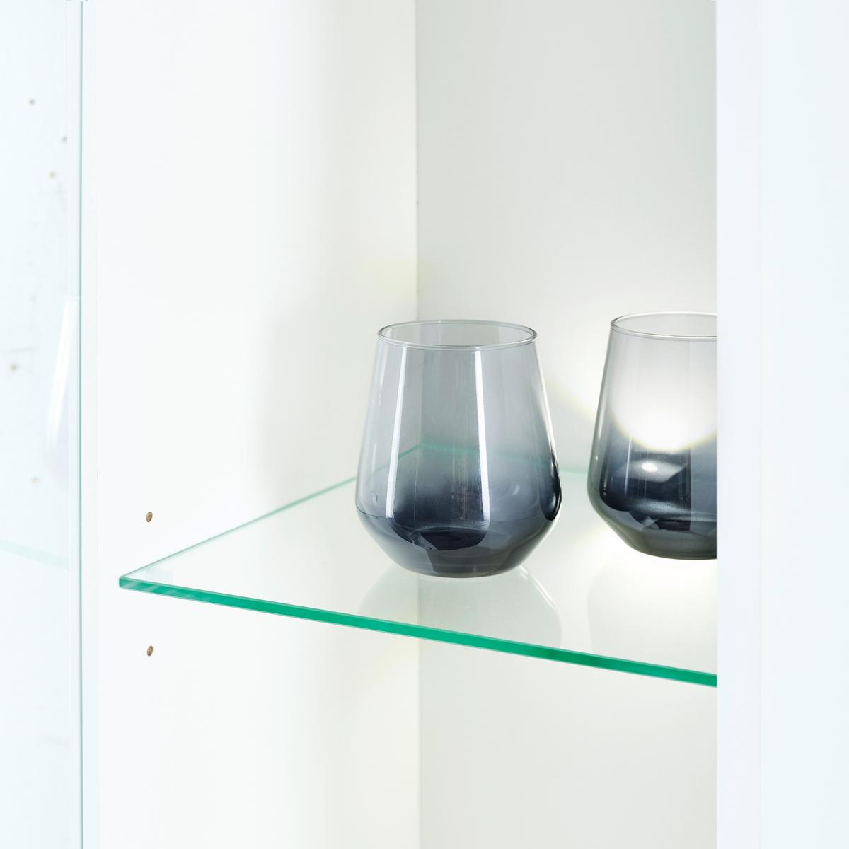 Vitrină suspendată OTIS - alb lucios intens, Modern, sticlă/material pe bază de lemn (30/130,2/34,6cm) - Modern Living