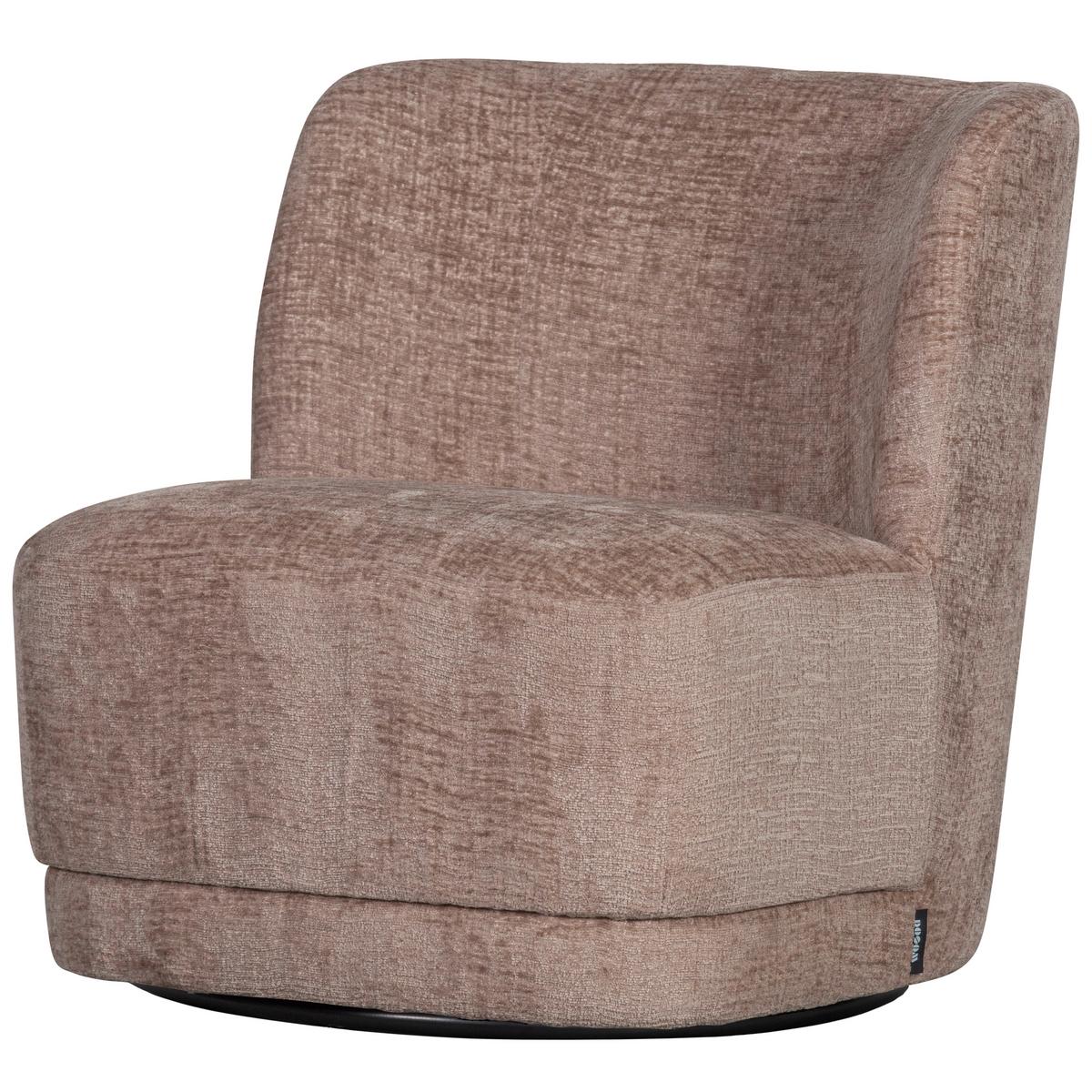 Cocktailsessel Atty Sandfarben - Sandfarben/Schwarz, Design, Kunststoff/Textil (74/75/65cm) - Livetastic