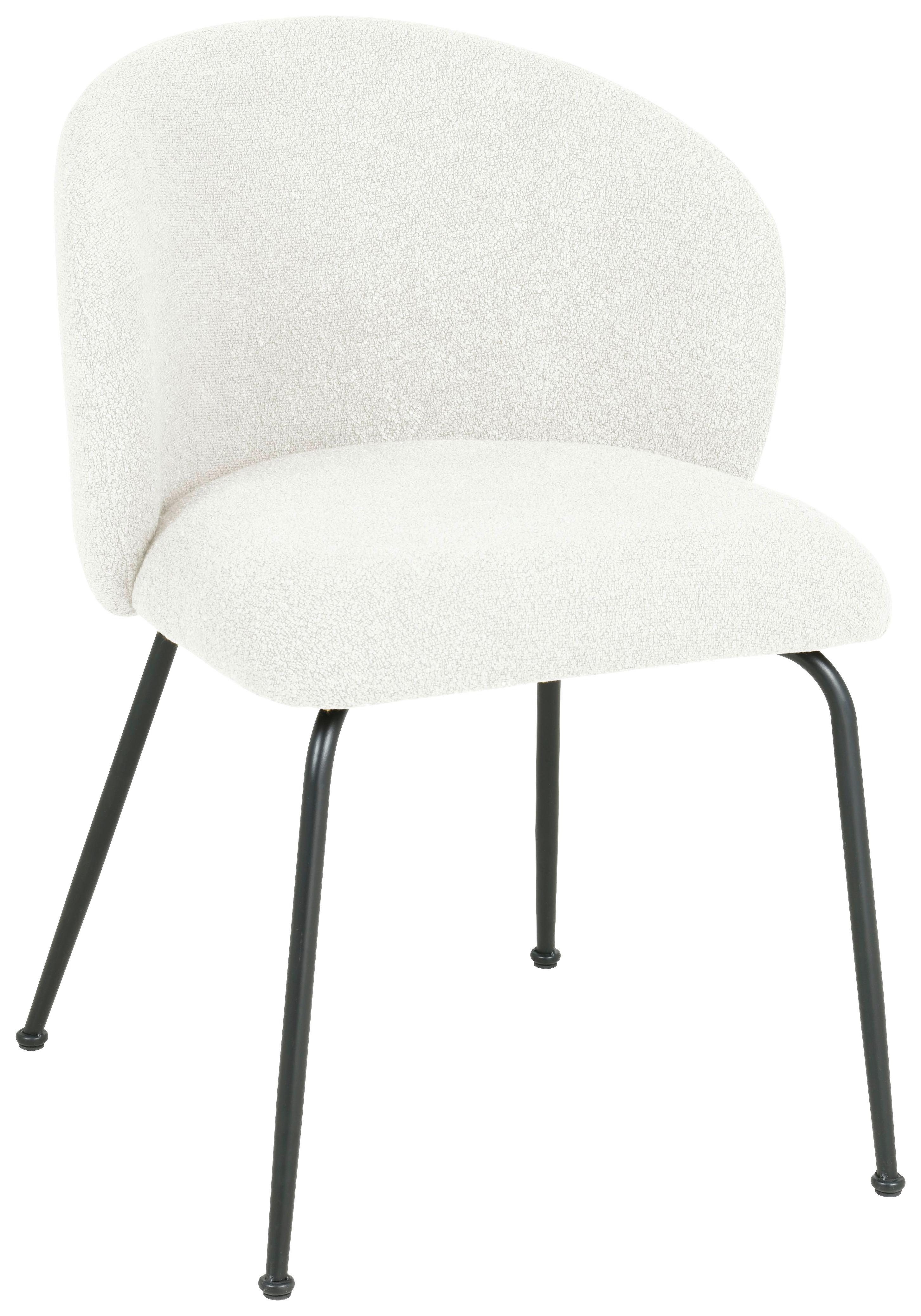 KRZESŁO CHICA - beżowy/czarny, Design, metal/tkanina (57/79/59cm) - Xora