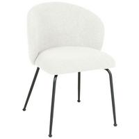 KRZESŁO CHICA - beżowy/czarny, Design, metal/tkanina (57/79/59cm) - Xora