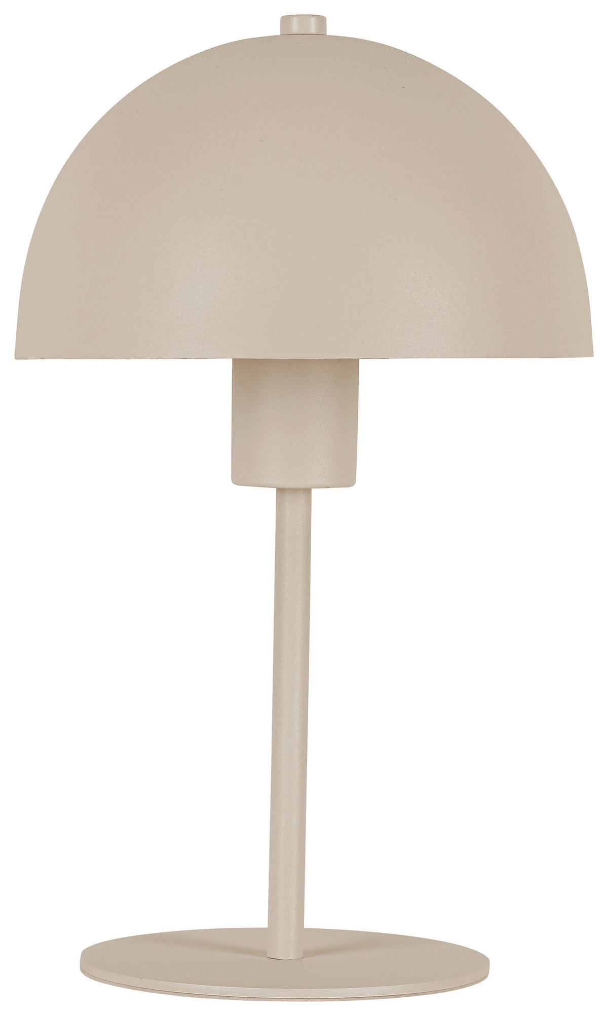Tischleuchte Jertz Beige max. 25 Watt - Beige, KONVENTIONELL, Kunststoff/Metall (18/18/30cm) - Mömax