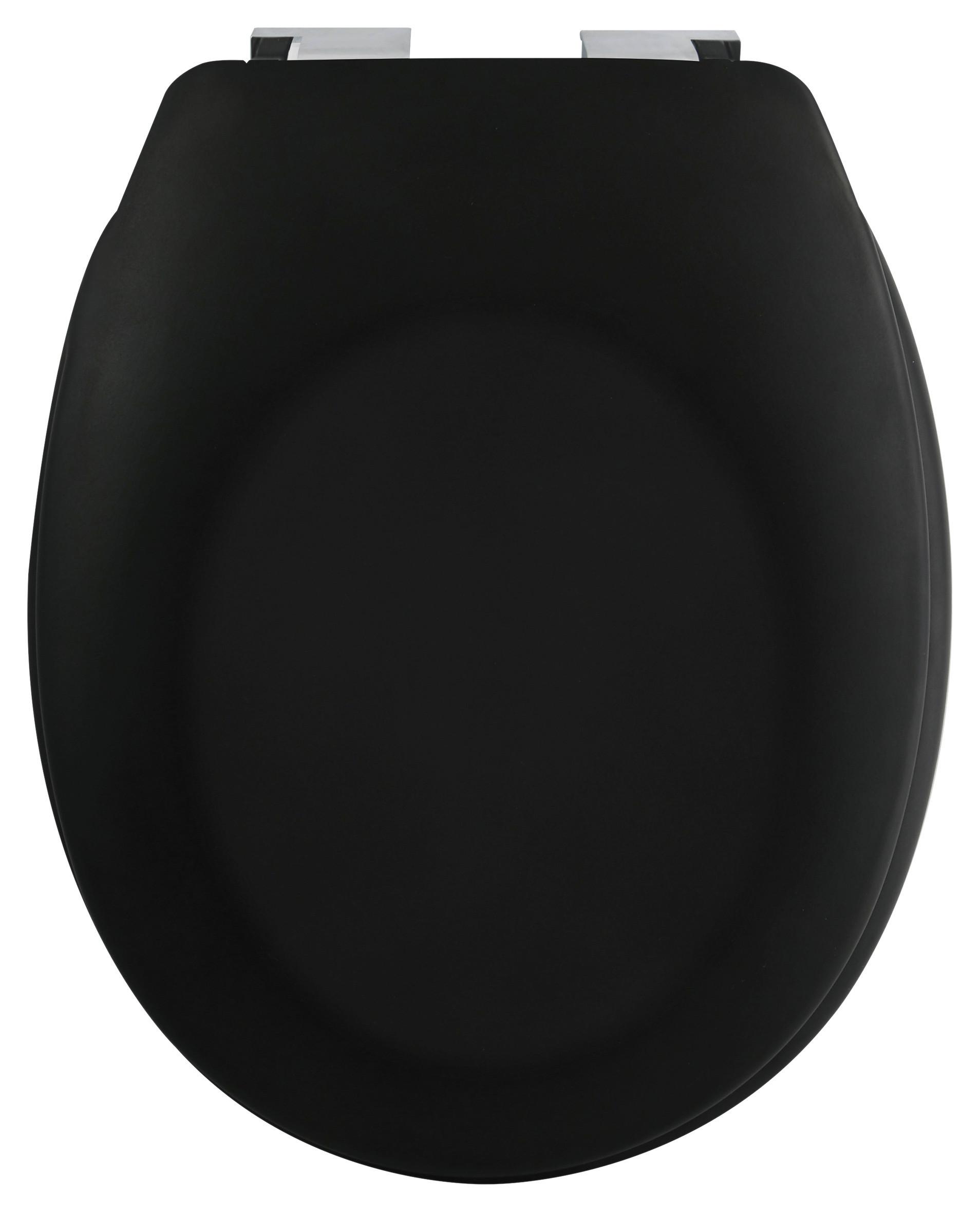 Wc-sitz Neela - Schwarz, Konventionell, Kunststoff (37/5cm) - Spirella