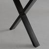 MATBORD OAK - vildek/svart, Natur, metall/trä (180/90/75cm) - Zandiara