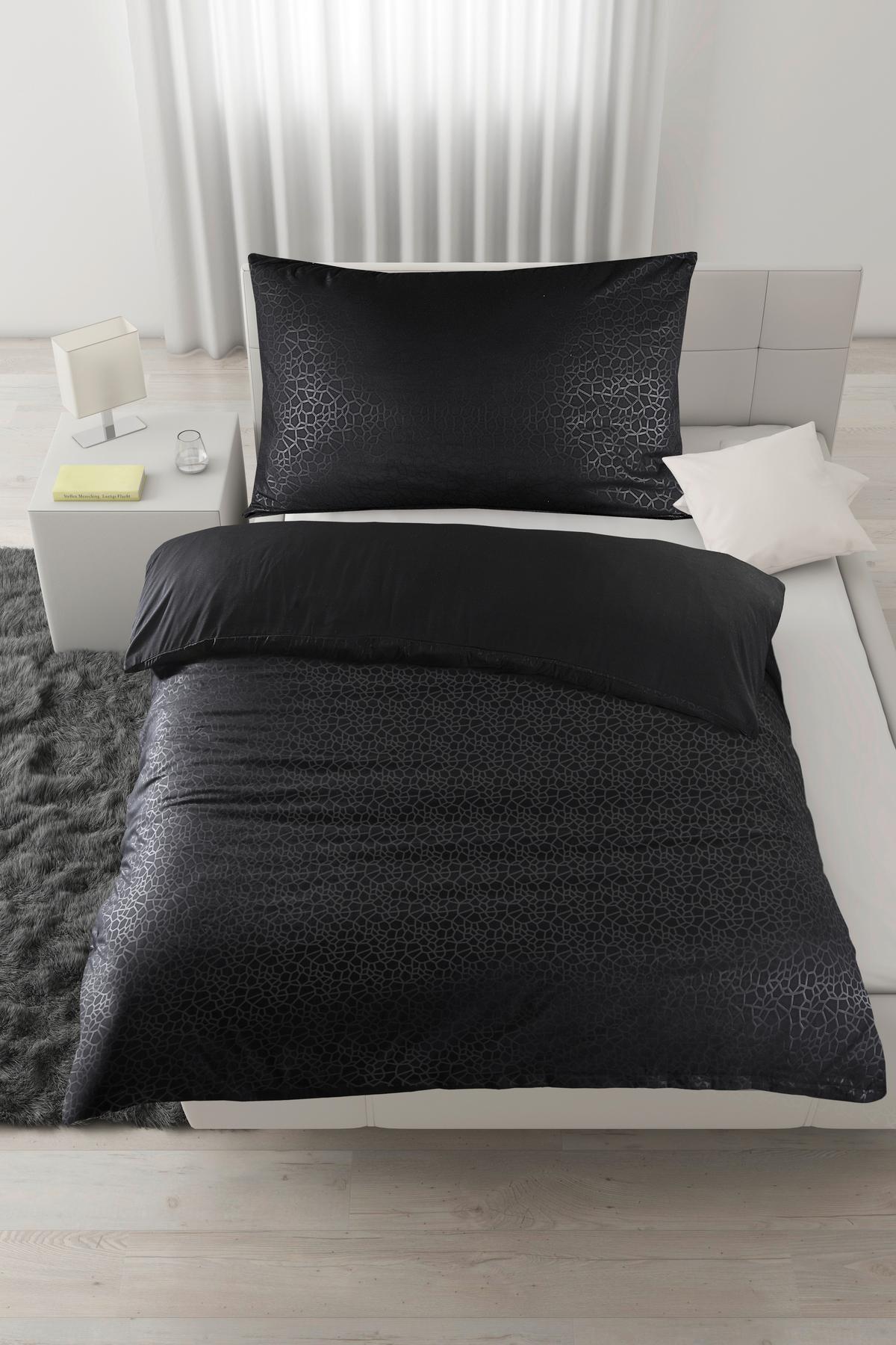 Bettwäsche ANIMAL NEU - Schwarz, Konventionell, Textil (160/210cm) - Mömax
