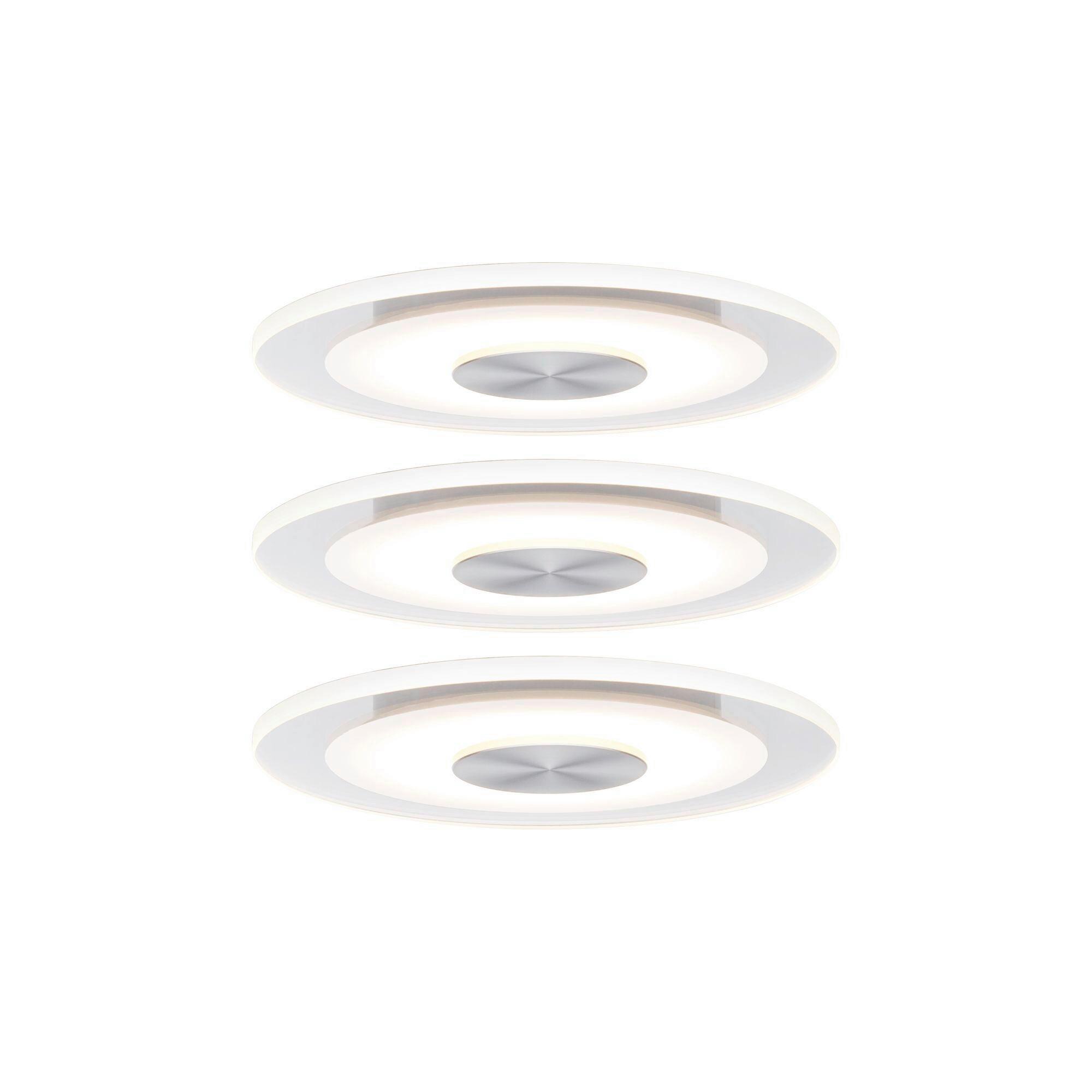 LED-Deckenleuchte EBL Whirl max. 5,5 Watt, 3-teilig - Basics, Metall (12cm) - Paulmann