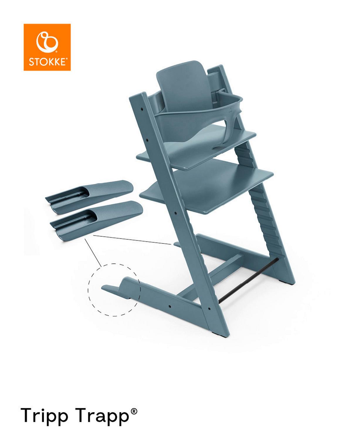 PAŁĄK DO WYSOKIEGO KRZESŁA TRIPP TRAPP - niebieski, Basics, tworzywo sztuczne (43/19/22cm) - Stokke