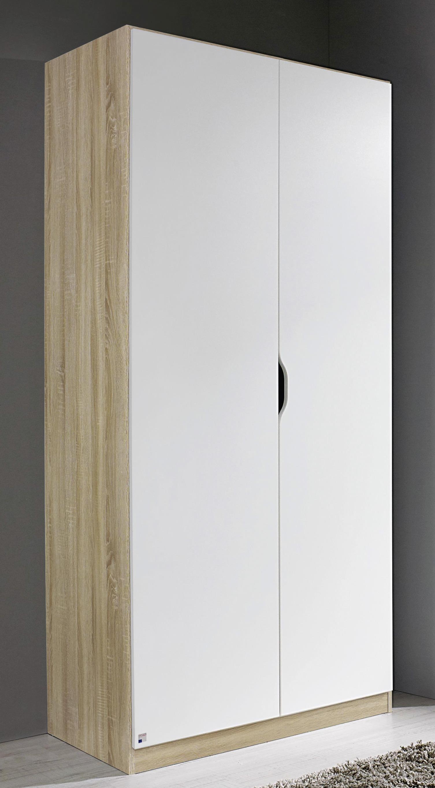 Ormar S Klasičnim Vratima Freising - bijela/boje hrasta, Moderno, drvni materijal (91/197/54cm) - Modern Living
