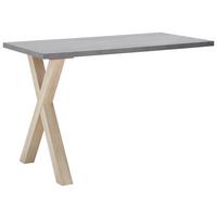 Anbauschreibtisch in Graphitfarben - Eichefarben/Graphitfarben, Modern, Holzwerkstoff (120/75/70cm) - Mömax