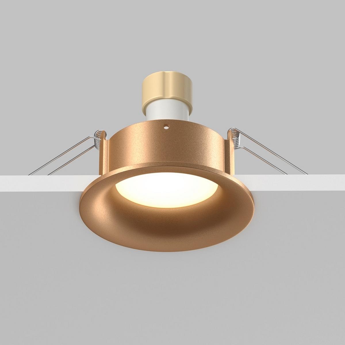 DECKENLEUCHTE SLIM - Goldfarben, Modern, Metall (8,5/4cm) - MAYTONI