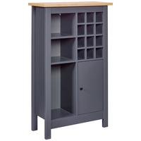 Bortartó Szekrény Nellina - antracit/szürke, Modern, műanyag/faalapú anyag (76,8/124,4/33cm)