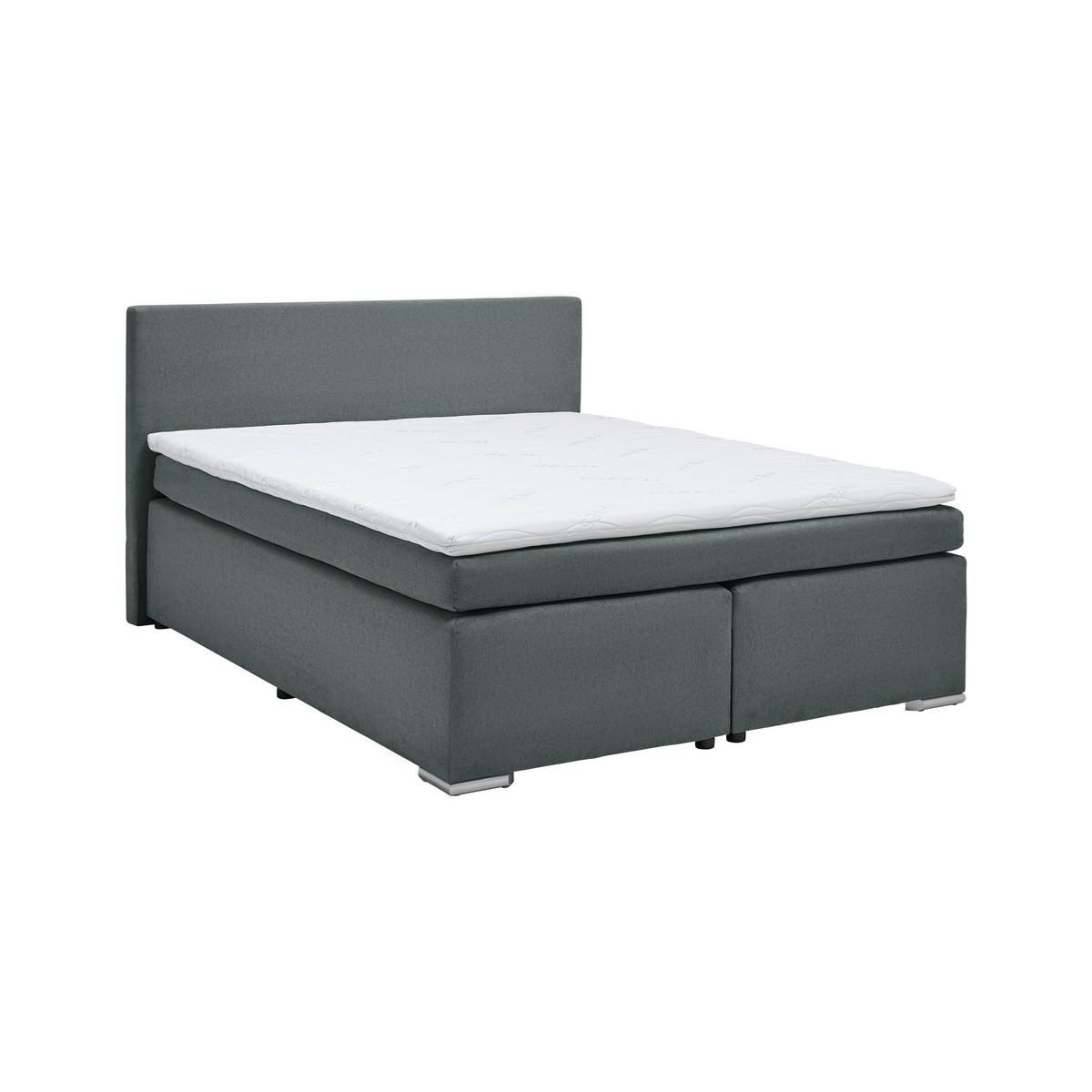 Boxspring Krevet Mira 2 - antracit, Moderno, metal/tekstil (160/200cm) - Based